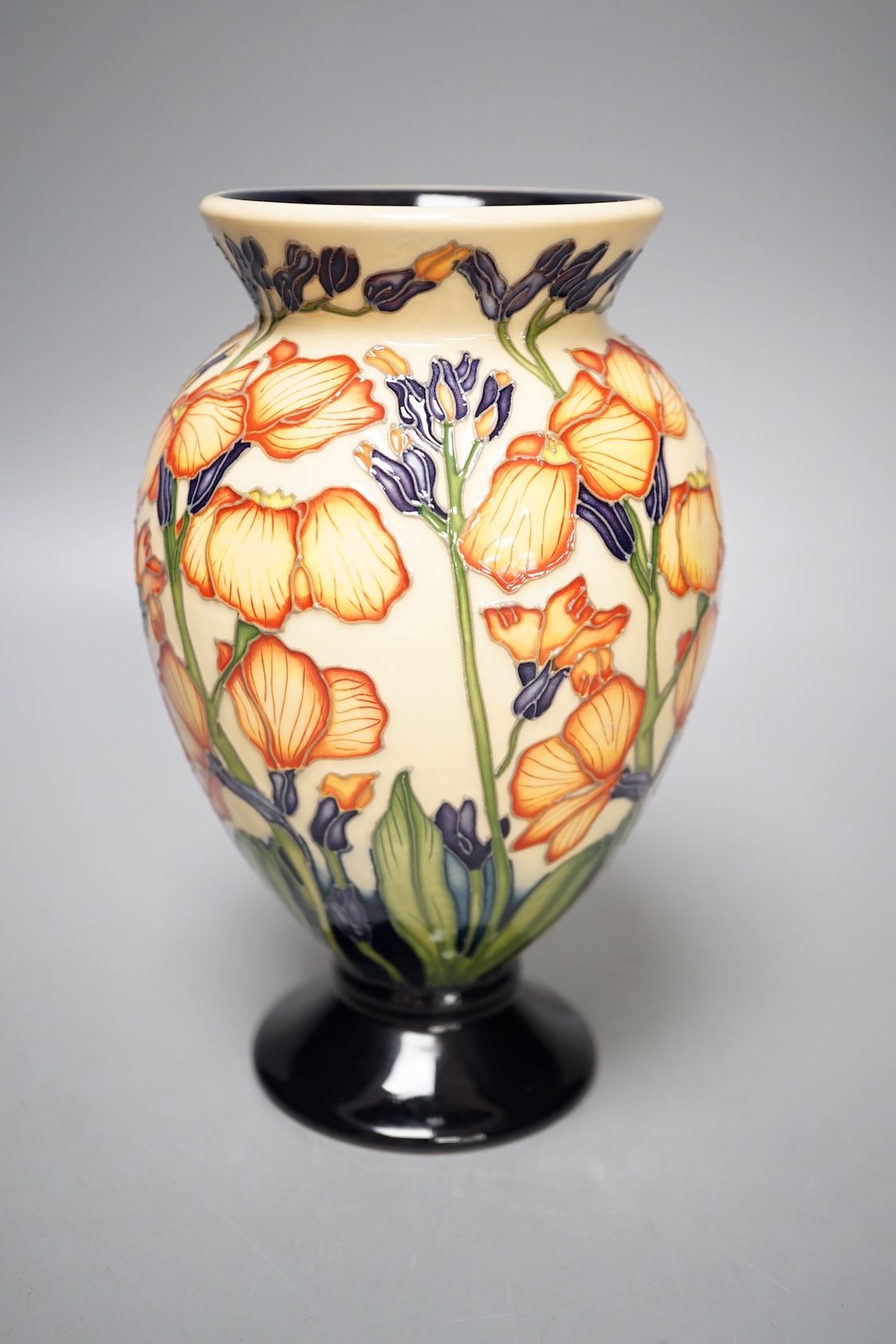 A rare Moorcroft 'gillies' vase by Paul Hilditch, limited edition 42/60, 2015, 17. cms high.